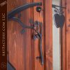 New Custom Iron Apple Tree Wooden Door