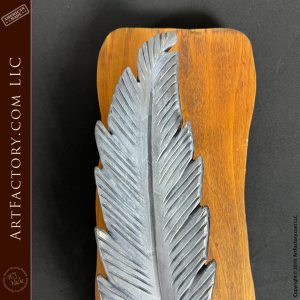 custom feather door pull top half