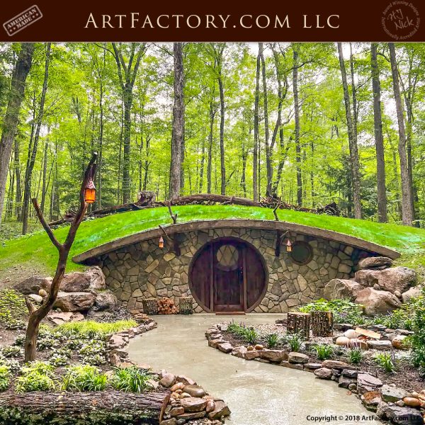 Custom Round Hobbit Door: Fine Art Entrance In Celebration Of Tolkien