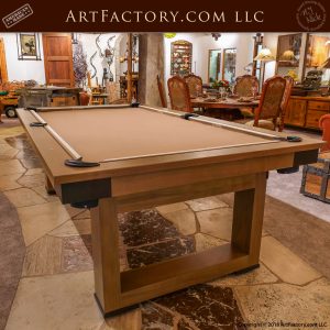 custom contemporary pool table front view
