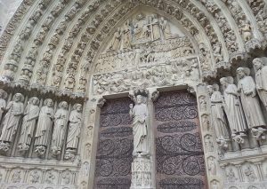 Notre Dame Cathedral front door