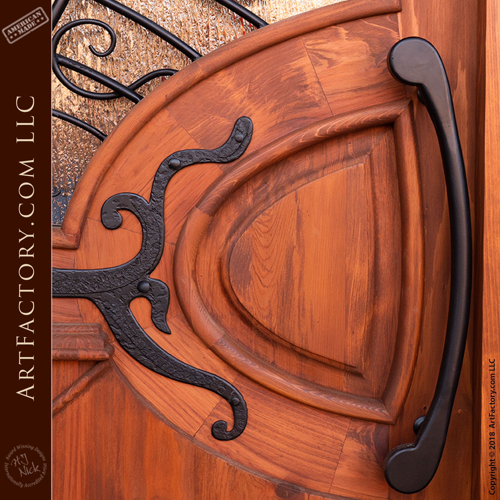 Custom Art Deco Ironwork Door