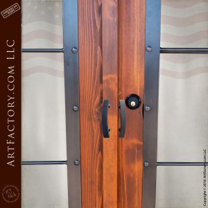 curved Art Deco door handles
