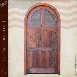 New Custom Wooden Iron Handmade Castle Style Door
