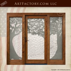 Oak tree craftsman door