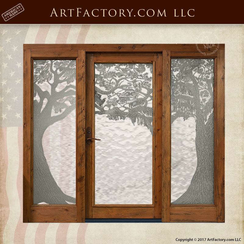 Oak tree craftsman door