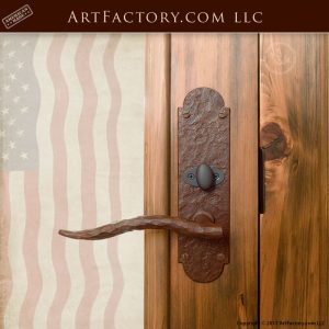 custom ornamental oak branch door pull