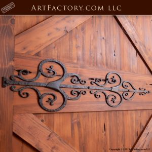ornamental iron strap hinge