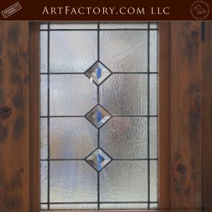 Frosted door Glass close up