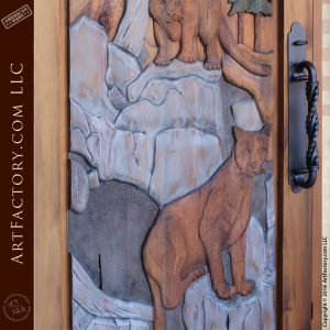 Mountain Lions Carving