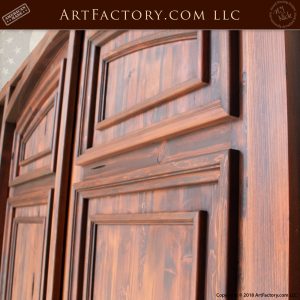 wooden doors panels up close