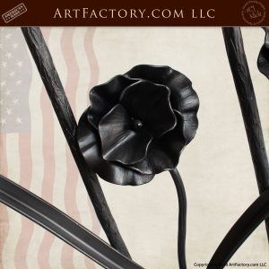 hand forged iron flower