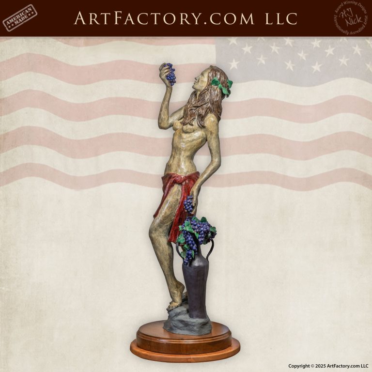 Bacchante Bronze Sculpture by Rebecca Clarke - BBS200