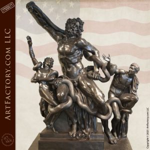 Laocoön Group monumental bronze sculpture by Lorenzo & Laran Ghiglieri
