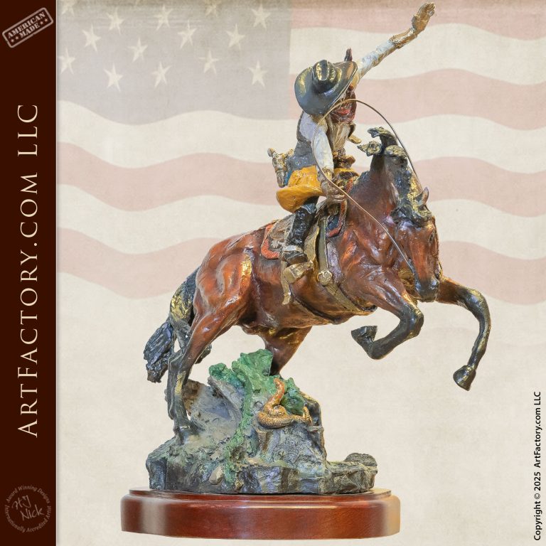 Backlash: A Fine Art Bronze Tribute to the Untamed American West - WWB1865