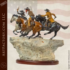 Bandits - Western Bronze Sculpture By Laran Ghiglieri - SCRB500