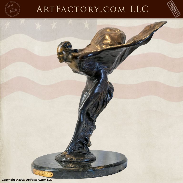 Rolls-Royce Spirit of Ecstasy – Rare 1928 Statue by Charles Sykes - VS6206