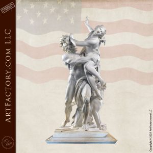 Ratto di Proserpina monumental bronze sculpture