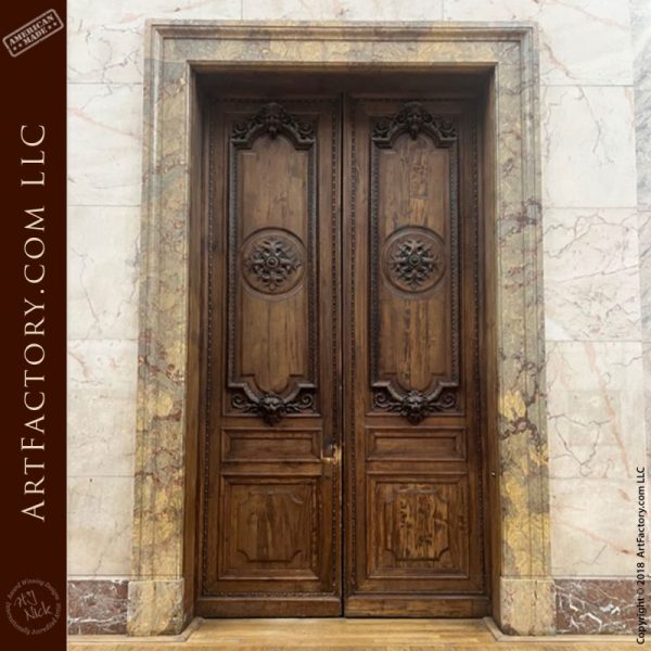 Bronze replica of original French palace Louvre door by ArtFactory – architectural builder and collector edition
