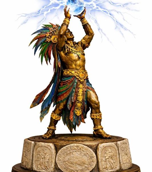 * Maya Sculpture * The Celestial Bearer * Keeper of the Vision Stone * Intermediary of the Three Realms * Maya Ajaw (Lord/Ruler) * Ritual Priest-Lord * Archetypal Ruler Classic Maya Period Mesoamerican Art Maya Cosmology Dynastic Continuity Sacred Kingship Pre-Columbian Influence Maya Lineage Late Classic Period (AD 600–800) * Celestial Sphere * Vision Stone * Astronomical Orb * Ancestral Stone * Axis Mundi (World Center) * Cosmic Order * Sun (K’in) Symbolism * Sacred Calendars * Ritual Authority * Prophecy and Vision * Intermediary * Spiritual Conduit * Guardian of Time * Ancestral Veneration * Harmony and Balance * Divine Right * Cosmic Alignment * Earth, Heaven, and Underworld * Limestone Relief * Monumental Carving * Hieratic Pose * Sacred Iconography * Anthropological Sculpture * Figurative Maya Art