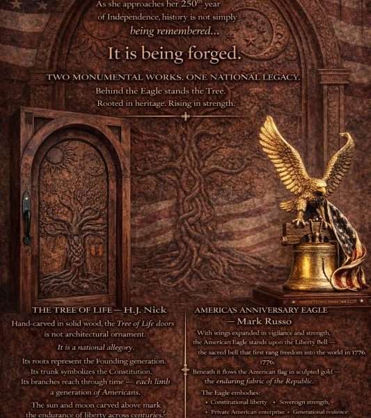 Tree of Life Door and Liberty Eagle Bell