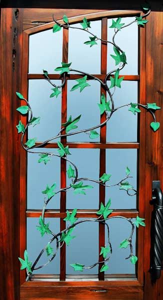 Iron Door Hand Forged Vines - Custom Built Doors