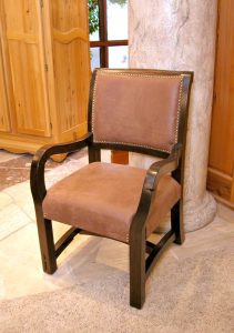 Dining Chairs - Solid Wood Leather Chair - SPT87