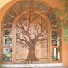 Hand Carved Custom Wooden Door, Old Oak Design  - 3156HC
