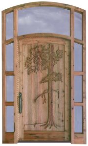 Carved Door - Custom Wood Doors Sidelights - 7104HC