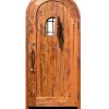 Arched Handmade Door With Wrought Iron Door Pull - 3182GPA