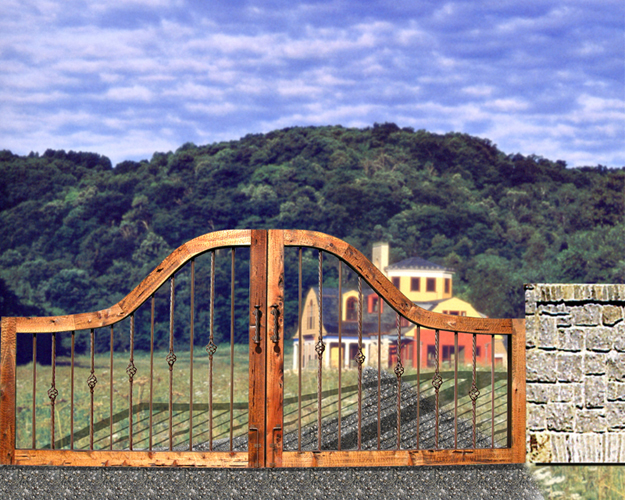 Estate Gate -  by Woburn Abbey 11th Cen England - 2349GG4