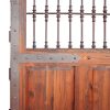 Custom Wood Double Vinyard Gates With Wrought Iron - 3187GG