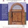 Garden Or Court Yard Gate With Wrought Iron - 7042WI