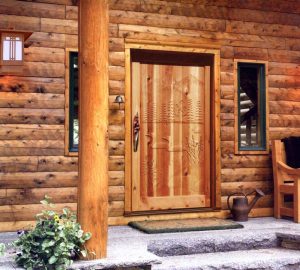 Cabin Door - Hand Carved - Customer Provided Photo - CPP978