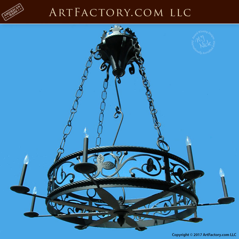 Custom wrought deals iron chandeliers