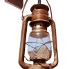Wrought Iron Old Western Gold Rush Lantern Wall Sconce - LS718A