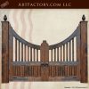 Inverted Arched Garden Estate Gates  - SWG2025A