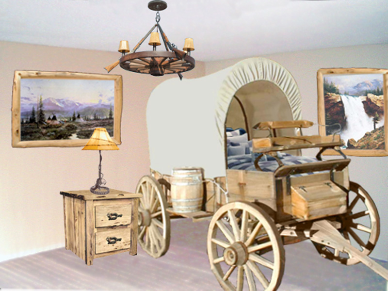 Wagon Bed American Western Covered Wagon