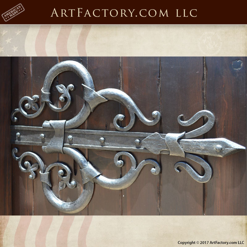 Custom Hinge Hand Forged Solid Wrought Iron - CDH777