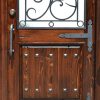 Arched Door With Hand Forged Wrought Iron  - DIW16