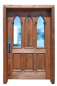 Castle Door - Gothic Style Door With Cathedral Windows - 3353ST