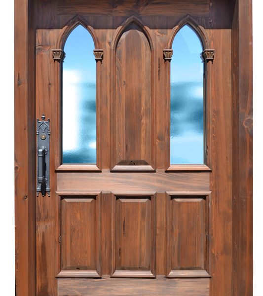 Castle Door - Gothic Style Door With Cathedral Windows - 3353ST