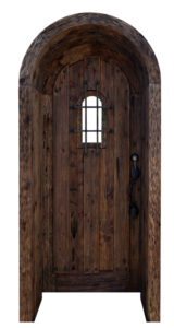 Arched Door - Castle Security Door With Speak Easy  - 7528AT