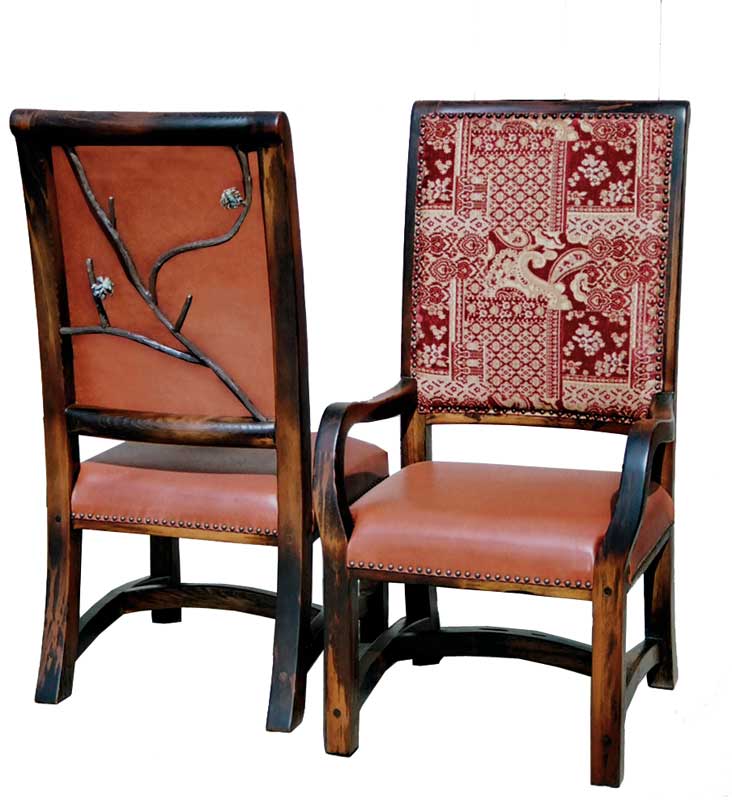 Upholstered Dining Chairs - Fine Art Wood Chair - MLC546A