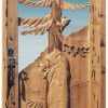 Hand Carved Fine Art Door - Mama Bear and Cubs -  2343HC
