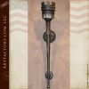 custom crown torch sconce