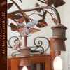Chandelier Wrought Iron Natural Branch Chandelier - LC834