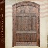 Medieval Castle Door With Fire Dragon Knocker - CED424