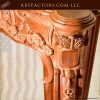 master hand carved fireplace mantel