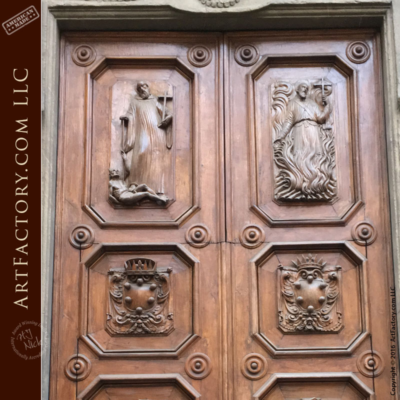 Figure Sacre - Rome Collection - Custom Wooden Doors - CDOR555
